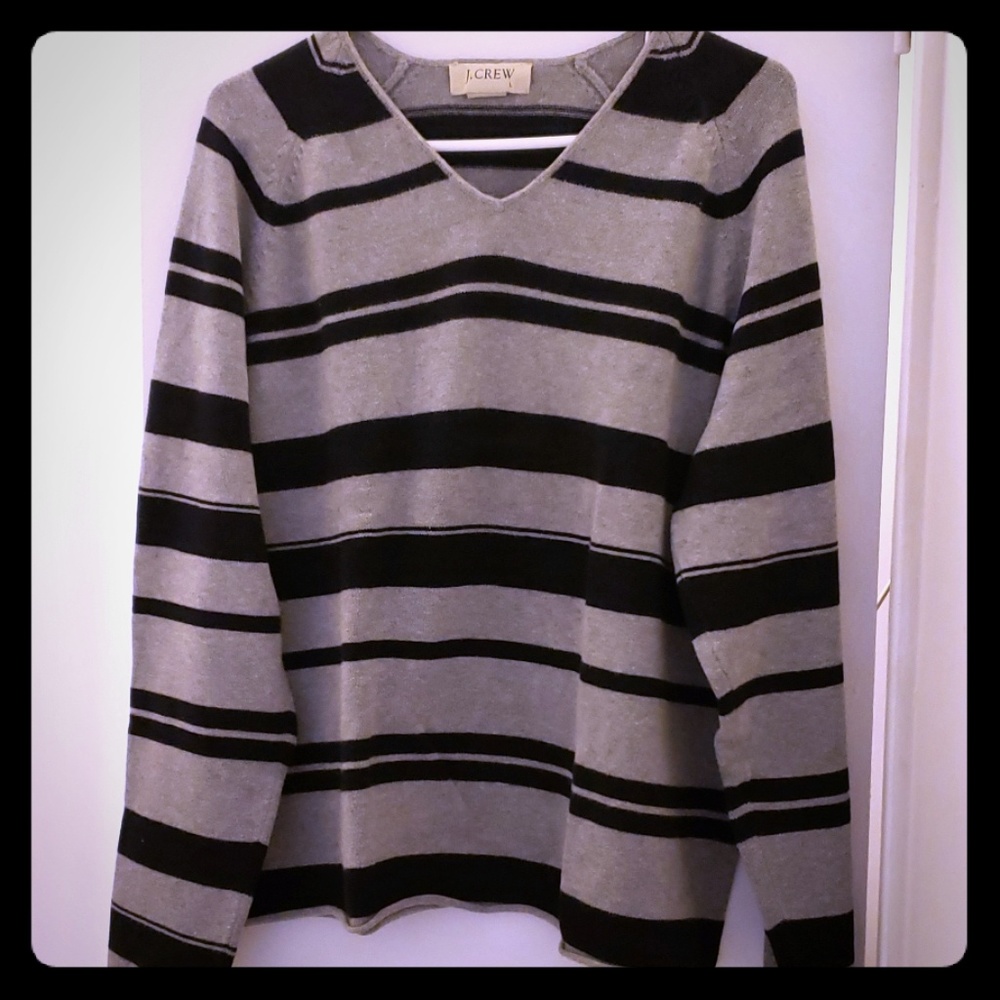 J. Crew gray/black sweater